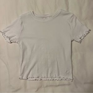 Zara girls cropped tshirt